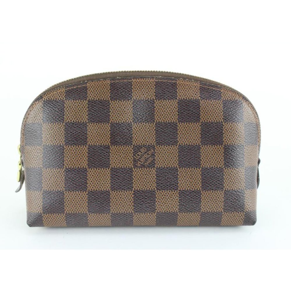 Louis Vuitton Damier Ebene Cosmetic Pouch PM Demi Ronde 99lk830s - Picture 6 of 12